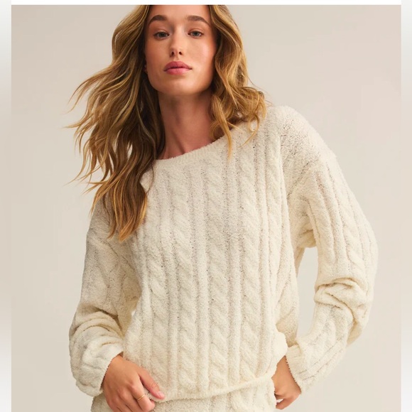 NWHT Z SUPPLY CAROL CABLE KNIT TOP SOLD OUT SIZE L - Picture 2 of 4